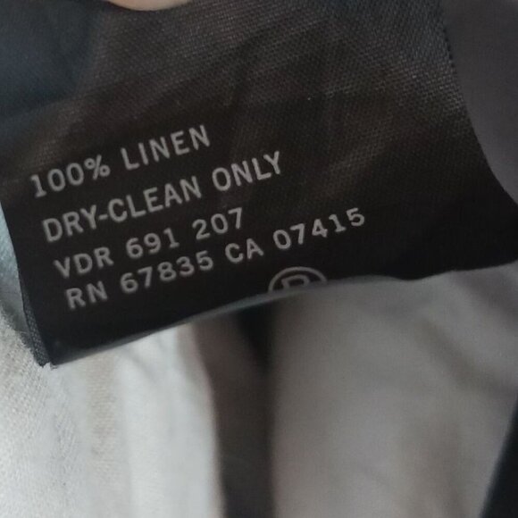 Nautica Clipper Mens Relax Fit Linen Pants 40W X 32L Black - Picture 5 of 9